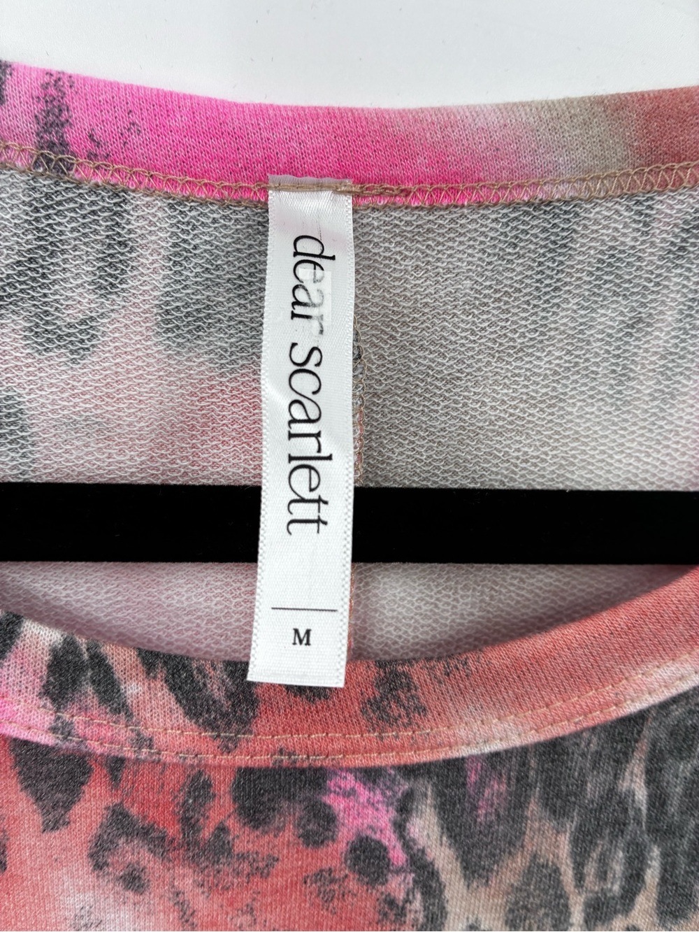 Deer Scarlett Pi Leopard Print Oversized Top - Casual Tunic size M - Picture 2 of 4